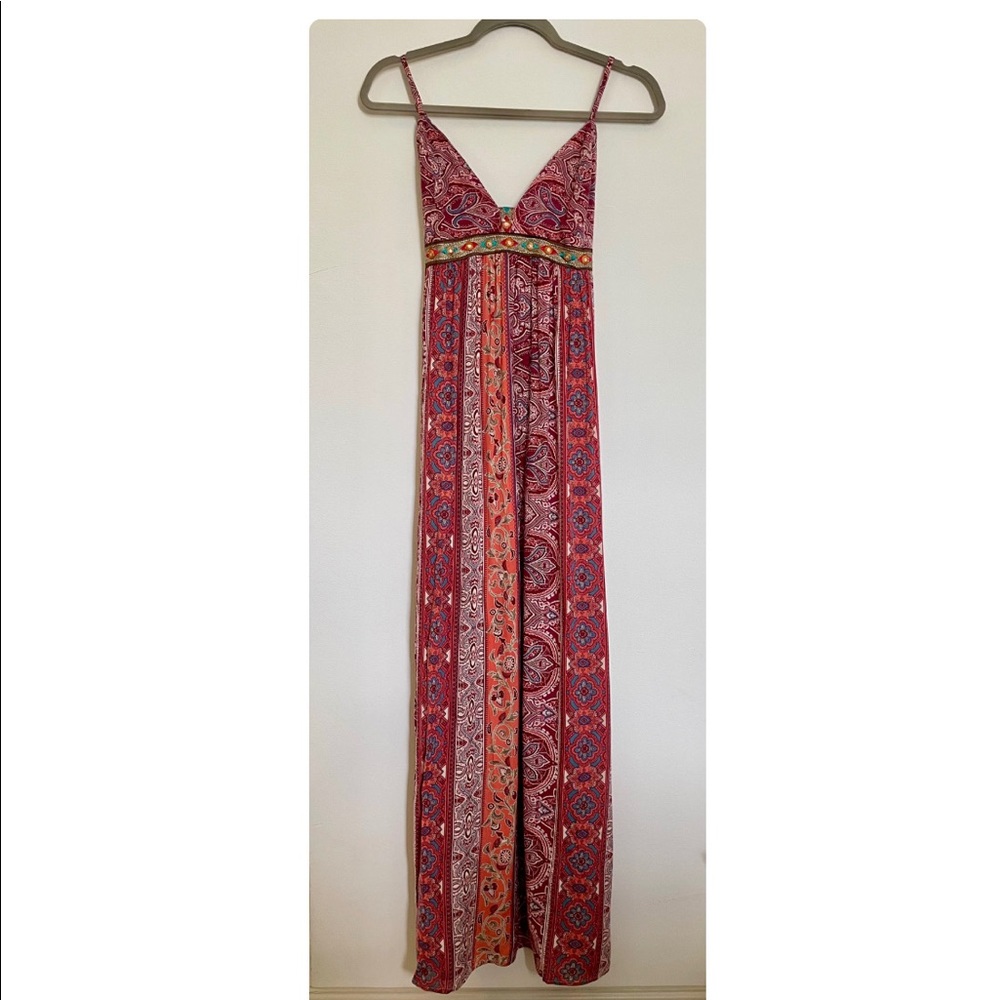 Japna Boho Print Maxi Dress Size Small